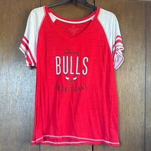 Chicago Bulls Red Basketball T-Shirt plus size 3